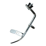 Chrome Mid-USA -1″ Jiffy Stand for 2007-2017 Harley-Davidson Softail with a mounting bracket and integrated foot tab.