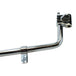 Chrome Mid-USA -1″ Jiffy Stand for 2007-2017 Harley-Davidson Softail with a mounting bracket and integrated foot tab.