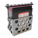 A TC Bros. metal battery holder with compartments specifically designed for TC Bros Holey Battery Box for YTX14AH or 12N14 Series batteries.