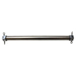 A TC Bros stainless steel tube on a white background, showcasing TC Bros strength and durability.