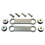 A set of Heavy Duty Gas Tank Rubber Mounting Kit brackets and screws by TC Bros for welding.
