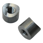 Two TC Bros threaded nuts on a white background.