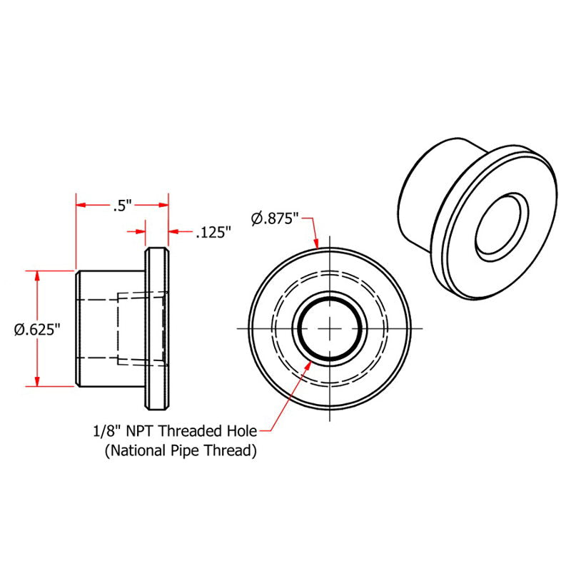 TC Bros. NPT Mounting Bungs