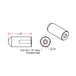 A drawing showing the dimensions of TC Bros. Radius Style Threaded 5/16-18 Long Length Steel Bungs made from premium American 1018 cold rolled steel.