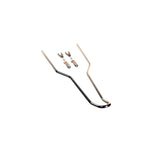 A pair of TC Bros. Kickback DIY Sissy Bar Kits on a white background, perfect for bike installation.