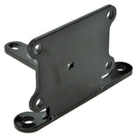 A set of metal brackets, washers, bolts, nuts, and a black cable for the LC Fabrications Anti-Gravity XL Battery Mount by LC Fabrications are neatly arranged on a white background.