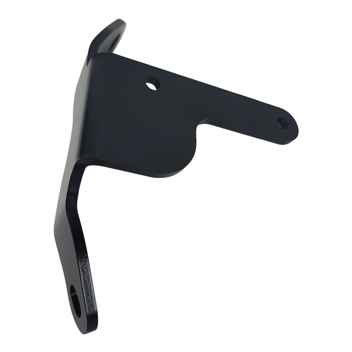 A TC Bros. Coil Relocation Bracket 2004-2006 Harley Sportster handlebar bracket on a white background.