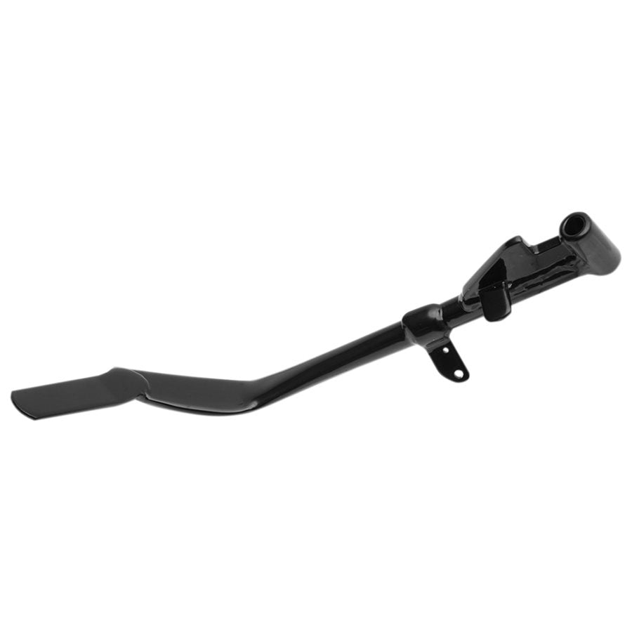 A Drag Specialties Black Stock Length Kickstand 2004-2021 Sportster 8" (Except 21 Sportster S/RH 1250S), suitable for Sportster 8" fitment, on a white background.