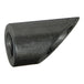 A small hole in a piece of black plastic has been modified for the Moto Iron® 1/4" NPT Angled Petcock Bung.