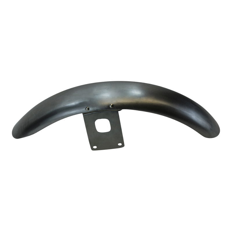 A black curved replacement HardDrive narrow front fender on a white background.