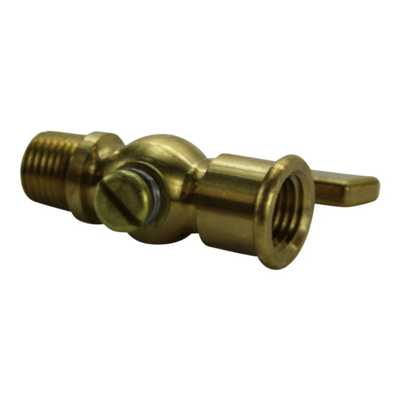 1/4" Brass Petcock with Lever Handle