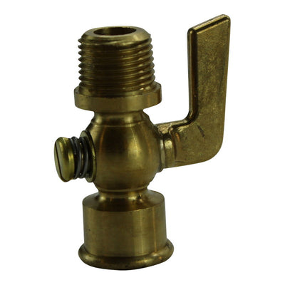 3/8" Brass Petcock with Lever Handle