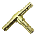 Moto Iron® 1/4" Hose Barb Tee Brass (sold each)
