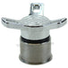 The Mid-USA Spinner Gas Cap and Bung Kit by Mid-USA features a billet aluminum spinner gas cap with a winged handle and a separate threaded insert, both shown on a white background.