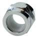 An Accel stainless steel threaded nut on a white background.