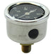 The Mid-USA 60 psi Oil Pressure Gauge by Mid-USA features a round analog design with a black face, silver casing, and markings from 0 to 60 psi. The needle is at zero.