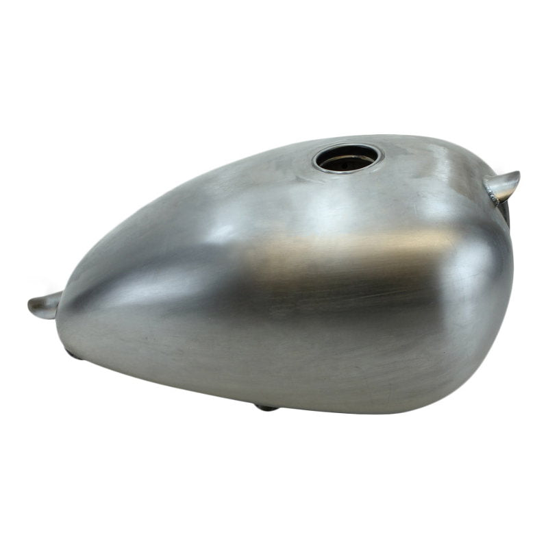 A silver Mid-USA 2 Gal "Wassell" Peanut Bobber Tank (High tunnel/ Screw In Cap) on a white background.