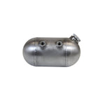 A TC Bros. stainless steel tank, CNC machined, on a white background.
