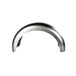A TC Bros. 6-1/4" Wide Spun Steel Chopper & Bobber Fender with a vintage style curved rim on a white background.