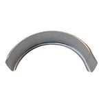 The Mid-USA 7-1/2" Wide Flat Rear Fender by Mid-USA features a smooth, shiny surface and is designed for use on motorcycles or bicycles.