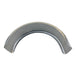 The Mid-USA 8-1/2" Wide Flat Rear Fender by Mid-USA features a bare, unfinished metal surface, slight discoloration, and a curved design—ideal as a universal wide rear fender for motorcycles with a 200mm tire.