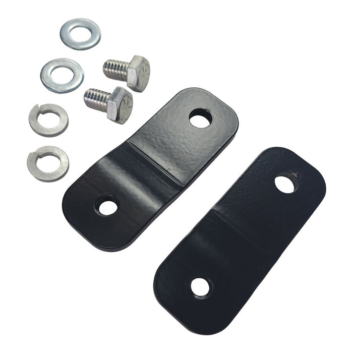 A pair of TC Bros. 1995-2003 Sportster 2" Gas Tank Lift Kit with nuts and bolts for a Sportster.