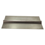 The Moto Iron® DIY Builder Chopper Fuel Tank Low Tunnel Base features a flat metal sheet and cylindrical tank, set on a plain white background—ideal for any DIY builder.