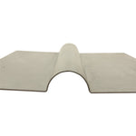 The Moto Iron® DIY Builder Chopper Fuel Tank Low Tunnel Base features a flat metal sheet and cylindrical tank, set on a plain white background—ideal for any DIY builder.