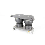 The TC Bros. Air Ride Solo Seat Kit by TC Bros. includes one single and one dual suspension spring with mounting brackets. Inset image displays the single spring installed, perfect for custom motorcycles or chopper seat setups.