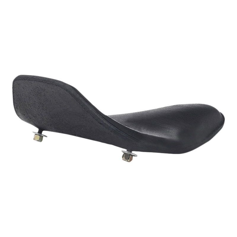 A Bates Snub Nose Leather High Back Solo Seat (Black) on a white background.