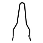 Four TC Bros. Sissy Bars for Harley-Davidson Dyna (FXD) 2002–2005 are shown in chrome and black, with straight and kickback styles. Includes mounting hardware and is compatible with motorcycle luggage racks for added versatility.