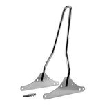 Four TC Bros. Sissy Bars for Harley-Davidson Dyna (FXD) 2002–2005 are shown in chrome and black, with straight and kickback styles. Includes mounting hardware and is compatible with motorcycle luggage racks for added versatility.