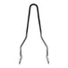 Four TC Bros. Sissy Bars for Harley-Davidson Dyna (FXD) 2002–2005 are shown in chrome and black, with straight and kickback styles. Includes mounting hardware and is compatible with motorcycle luggage racks for added versatility.