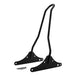 Four TC Bros. Sissy Bars for Harley-Davidson Dyna (FXD) 2002–2005 are shown in chrome and black, with straight and kickback styles. Includes mounting hardware and is compatible with motorcycle luggage racks for added versatility.