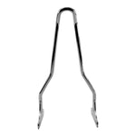 Four TC Bros. Sissy Bars for Harley-Davidson Dyna (FXD) 2002–2005 are shown in chrome and black, with straight and kickback styles. Includes mounting hardware and is compatible with motorcycle luggage racks for added versatility.