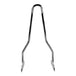Four TC Bros. Sissy Bars for Harley-Davidson Dyna (FXD) 2002–2005 are shown in chrome and black, with straight and kickback styles. Includes mounting hardware and is compatible with motorcycle luggage racks for added versatility.