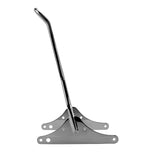Four TC Bros. Sissy Bars for Harley-Davidson Dyna (FXD) 2002–2005 are shown in chrome and black, with straight and kickback styles. Includes mounting hardware and is compatible with motorcycle luggage racks for added versatility.