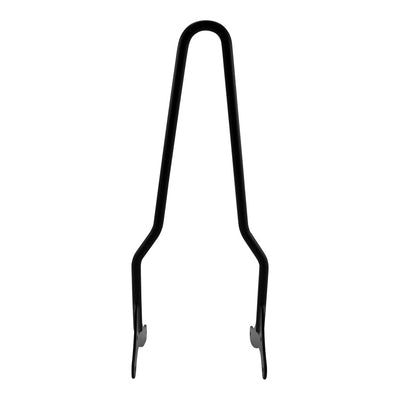 A TC Bros. Sportster 94-03 Sissy Bar Black, specifically a black metal handle, on a white background.