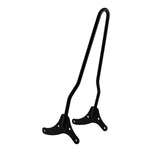 A pair of TC Bros. Sportster 94-03 Sissy Bar Black bolt-on metal handles on a white background.
