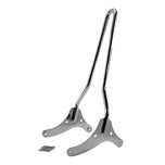A metal handlebar bracket with a bolt-on TC Bros. Sportster 2004-22 Sissy Bar Chrome.