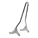 A pair of bolt-on metal handles on a white background featuring TC Bros. Sportster 2004-22 Sissy Bar Chrome from TC Bros.