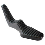 Shown are two black TC Bros. King & Queen Hardtail Seats for Harley-Davidson Sportster 1994-2003, ideal for pairing with a TC Bros. sissy bar, and designed specifically to fit your Sportster model.