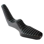 Shown are two black TC Bros. King & Queen Hardtail Seats for Harley-Davidson Sportster 1994-2003, ideal for pairing with a TC Bros. sissy bar, and designed specifically to fit your Sportster model.