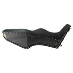 Shown are two black TC Bros. King & Queen Hardtail Seats for Harley-Davidson Sportster 1994-2003, ideal for pairing with a TC Bros. sissy bar, and designed specifically to fit your Sportster model.