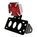 A TC Bros. Maltese Cross Side Mount Tail Light/License Plate Bracket, a versatile side mount license plate bracket with a tail light included and the TC Bros. brand&