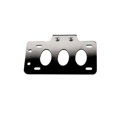 TC Bros. Side Mount License Plate Bracket (with no light) 20mm (3/4") Axle Mount