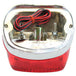 Mid-USA Squareback Light is a rectangular red plastic tail light cover with a textured surface and two mounting screws, designed as an OEM-style fit for 1973-1998 Harley-Davidson models.
