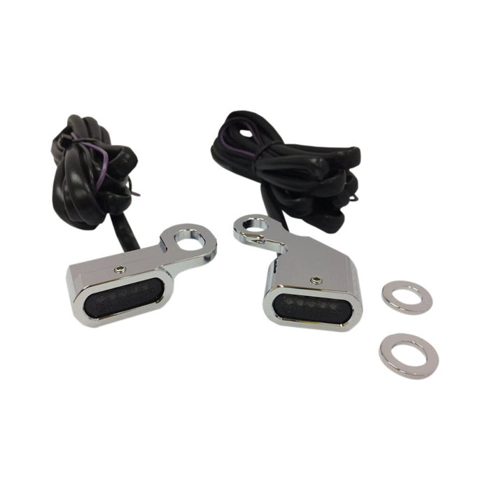 2X Handlebar LED Turn Signal Blinker Running Light For Harley Sportster 2X Handlebar LED Turn Signal Blinker Running Light For Harley Sportster