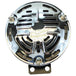Circular chrome Mid-USA Chrome Springer Style 12V Horn w/Universal Mount HD