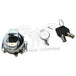 Mid-USA Ignition Switch for 1973-1995 Harley-Davidson Big Twin, includes keys and mounting hardware, perfect as a replacement part. Brand: Mid-USA. Shown on a white background.
